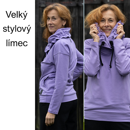 Mikina Modestia s velkým límcem